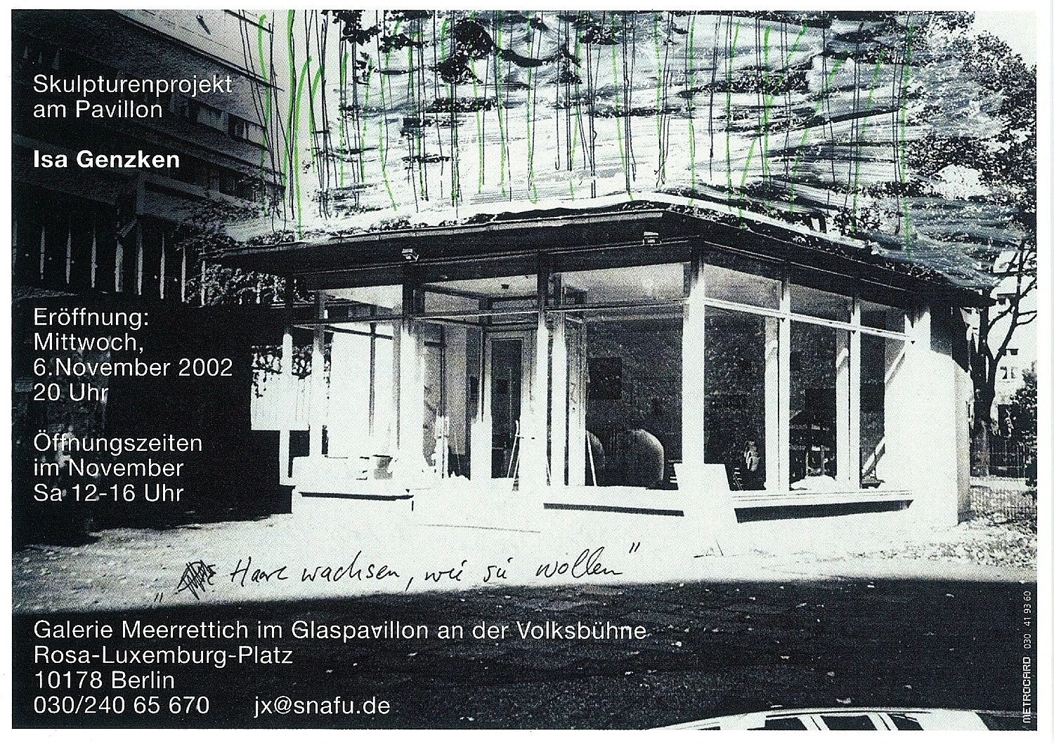 Haare wachsen wie sie wollen — Isa Genzken — Exhibitions — Galerie Buchholz — Image 01