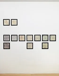 an exhibition organized by Diedrich Diederichsen amp Christopher Müller feat. Marcus Behmer, Stefan George, Rainer Werner Fassbinder, Hans Henny Jahnn, Lutz Bacher, Hans Kayser, Ludwig Gosewitz, Jordan Belson, Hapshash and the Coloured Coat, The Fool, Rogério Duarte, The Red KrayolaMayo Thompson, Walter de Maria, Sigmar Polke, Emil Schult, Isaac Abrams, John McCracken, Pedro Bell, Kai Althoff, Henrik Olesen, Öyvind Fahlström, Karlheinz Stockhausen, Sun Ra, Hartmut Geerken, Albert Oehlen, Jack Goldstein, Jutta Koether, Isa Genzken, Palermo, John Coltrane, Tony Conrad — Cosmic Communities Coming Out Into Outer Space Homofuturism, Applied Psychedelia amp Magic Connectivity — Exhibitions — Galerie Buchholz — Image 158