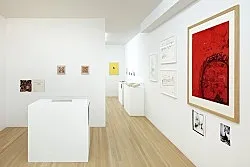 an exhibition organized by Diedrich Diederichsen amp Christopher Müller feat. Marcus Behmer, Stefan George, Rainer Werner Fassbinder, Hans Henny Jahnn, Lutz Bacher, Hans Kayser, Ludwig Gosewitz, Jordan Belson, Hapshash and the Coloured Coat, The Fool, Rogério Duarte, The Red KrayolaMayo Thompson, Walter de Maria, Sigmar Polke, Emil Schult, Isaac Abrams, John McCracken, Pedro Bell, Kai Althoff, Henrik Olesen, Öyvind Fahlström, Karlheinz Stockhausen, Sun Ra, Hartmut Geerken, Albert Oehlen, Jack Goldstein, Jutta Koether, Isa Genzken, Palermo, John Coltrane, Tony Conrad — Cosmic Communities Coming Out Into Outer Space Homofuturism, Applied Psychedelia amp Magic Connectivity — Exhibitions — Galerie Buchholz — Image 190