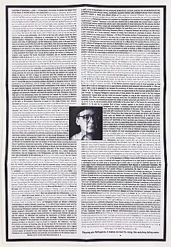 an exhibition organized by Diedrich Diederichsen amp Christopher Müller feat. Marcus Behmer, Stefan George, Rainer Werner Fassbinder, Hans Henny Jahnn, Lutz Bacher, Hans Kayser, Ludwig Gosewitz, Jordan Belson, Hapshash and the Coloured Coat, The Fool, Rogério Duarte, The Red KrayolaMayo Thompson, Walter de Maria, Sigmar Polke, Emil Schult, Isaac Abrams, John McCracken, Pedro Bell, Kai Althoff, Henrik Olesen, Öyvind Fahlström, Karlheinz Stockhausen, Sun Ra, Hartmut Geerken, Albert Oehlen, Jack Goldstein, Jutta Koether, Isa Genzken, Palermo, John Coltrane, Tony Conrad — Cosmic Communities Coming Out Into Outer Space Homofuturism, Applied Psychedelia amp Magic Connectivity — Exhibitions — Galerie Buchholz — Image 259