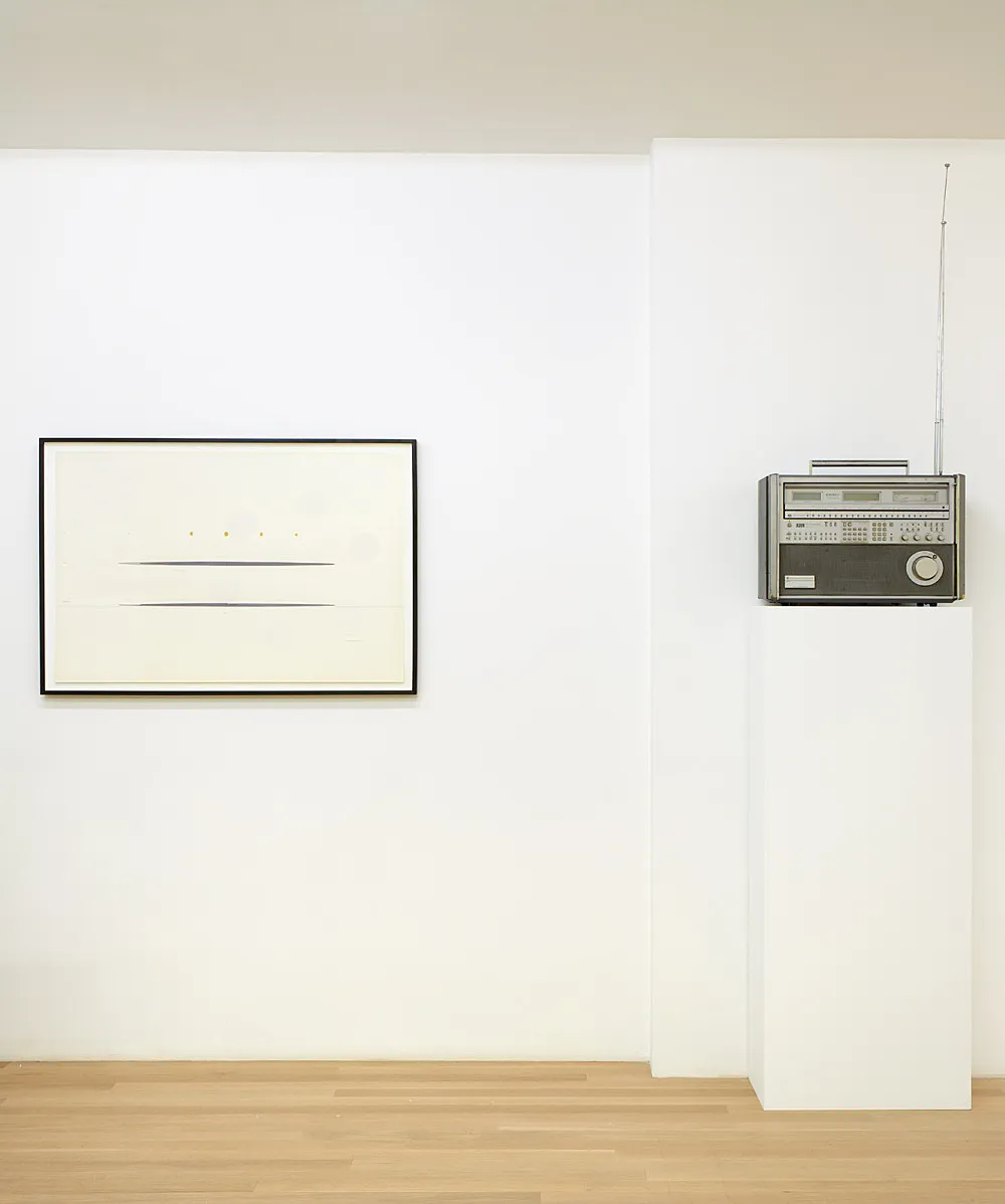 an exhibition organized by Diedrich Diederichsen amp Christopher Müller feat. Marcus Behmer, Stefan George, Rainer Werner Fassbinder, Hans Henny Jahnn, Lutz Bacher, Hans Kayser, Ludwig Gosewitz, Jordan Belson, Hapshash and the Coloured Coat, The Fool, Rogério Duarte, The Red KrayolaMayo Thompson, Walter de Maria, Sigmar Polke, Emil Schult, Isaac Abrams, John McCracken, Pedro Bell, Kai Althoff, Henrik Olesen, Öyvind Fahlström, Karlheinz Stockhausen, Sun Ra, Hartmut Geerken, Albert Oehlen, Jack Goldstein, Jutta Koether, Isa Genzken, Palermo, John Coltrane, Tony Conrad — Cosmic Communities Coming Out Into Outer Space Homofuturism, Applied Psychedelia amp Magic Connectivity — Exhibitions — Galerie Buchholz — Image 130